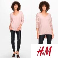 ราคา E004 HM Sweater สีชมพูนู้ด size S (40868825248)