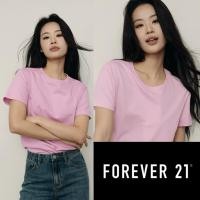 ราคา เสื้อยืดคอกลมสีชมพูอ่อนจาก Forever 21 Sze M E001 (40422657847)