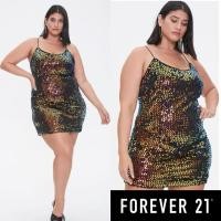 ราคา Forever 21 Plus Sequin Bodycon Dress Size 0X (27820951264)