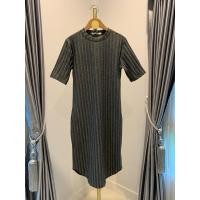 ราคา เดรสสีเทางานเกาหลี RUEHL size L ไหมพรมผ้าร่อง ชายโค้ง C323 (27161208995)