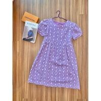 ราคา เดรสสีม่วงแขนตุ๊กตา งานปักทั้งตัว ลายดอก น่ารัก มือ 1 23 299 (10596971585)