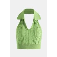 ราคา Cotton Candy เสื้อกล้ามแขนกุด เสื้อกล้ามไหมพรมสีพื้นคอสามเหลี่ยมทรงเป๊ะ (48201294047)