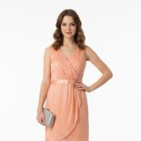 ราคา E070 ชุดออกงานสีโอรส ชุดออกงานสีชมพูพีช ชุดออกงานสีพีช ชุดออกงานสีส้ม Size M (44268243700)