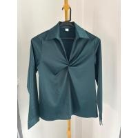 ราคา E290 เสื้อเชิ้ต สีเขียว Freesize อก32 36 หน้าผ้า38 แขนยาว แต่งอกเกรียวผ้าซาร่า อย่างดี เรียบหรู (42368551802)