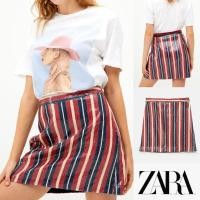 ราคา Zara Sequin Striped Skirts for Women Size XS ล205 (29856807897)