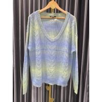 ราคา George เสื้อไหมพรมถักดันหนาว โทนเขียวฟ้า แท้100 (28376287398)