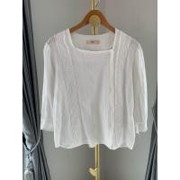 ราคา เสื้อสีขาวแต่งลูกไม้ Kerri korea อกหน้าผ้า40 B535 (27751707778)