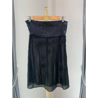 ราคา มินิเดรสเกาะอกปักเลื่อมอัดพลีทชีฟอง สีดำ เลื่อมกรมท่า ดำ sequin tube pleated dress black (26360025458)