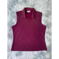 ราคา เสื้อแขนกุดงานดิ้นสีรุ้งเสื้อสี ม่วง pena house คอวีคอปก D073 (27028876005)