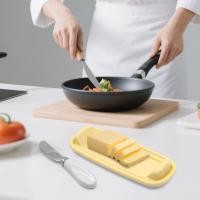 ราคา พลาสติกเนยจานที่มีฝาปิดมีดความจุขนาดใหญ่ตู้เย็นกล่องครัวสด กล่องอุปทาน (43315330925)