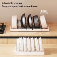 ราคา ชั้นวางหม้อ ชั้นวาง Organiser สําหรับตู้เก็บของแบบยืดหดได้สําหรับห้องครัวเดสก์ท็อป (42270783457)