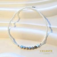 ราคา สร้อยมุก ใส่ชื่อดีไซน์มินิมอล ใส่ชื่อได้สูงสุด 7 ตัวอักษร (25747578270)