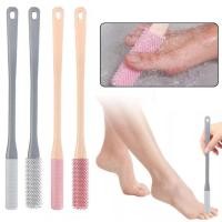 ราคา ด้ามยาว Toe Gaps แปรงทําความสะอาด Super Soft ซิลิโคนแปรงอาบน้ํา Exfoliating Foot Scrubber U9c7 (49051489415)