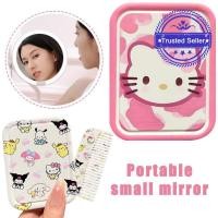 ราคา กระจกขนาดเล็กแบบพกพากระจกสัมผัสแบบพับได้พร้อมกระจกแต่งหน้าหัวใจสาวหวี K5e2 (43165344637)