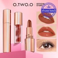 ราคา Otwo o Set Matte Velvet Matte Lollipop Lipstick Lip Glaze Makeup Mascara Set I0f2 (28182115176)