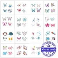 ราคา สติ๊กเกอร์รอยสักชั่วคราวขนาดเล็กน่ารักชุด 3ง สีผีเสื้อกันน้ํานิ้วสักปลอม ก4 (27617227292)