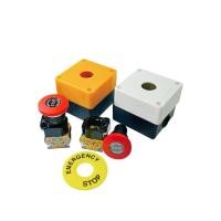 ราคา Emergency Push Switch BOX STOP อีเมอเจนซี่สวิทซ์ Push Button Switch 22mm พร้อมกล่อง สวิทช์ เนมเพจ (41754540944)