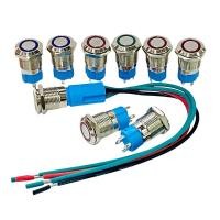 ราคา Switch สวิทเหล็ก 12mm 4ขา กดติด กดดับ กดติด ปล่อยดับ มีสีแดง สีเขียว สีฟ้า ไฟ 12 24VDC มีของพร้อมส่ง (29570500349)