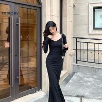 ราคา Pure Desire ชุดเดรสยูเซ็กซี่แขนยาวสำหรับต้นฤดูใบไม้ร่วง ทรงหางปลา (55500344694)