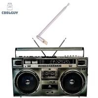 ราคา YLSW 1 PC 4 ส่วน Telescopic สแตนเลส AM วิทยุ FM เสาอากาศ Universal Head ลําโพงวิทยุดึง Rod TH (46151918443)