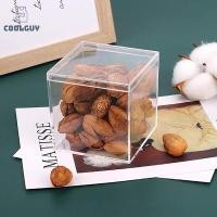 ราคา YLSW กล่องลูกบาศก์สี่เหลี่ยมอะคริลิคใสพร้อมฝาปิด กล่องขนมทนทาน หลายใช้เคสใสออแกไนเซอร์ภาชนะ TH (46950499967)