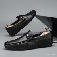 ราคา Slip On Lazy Shoes Retro Business Mens Shoes Cover Foot Casual Shoes Driving Driver Shoes (43673350802)