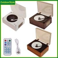 ราคา สไตล์กลางแจ้ง เครื่องเล่นเพลงบ้านรีโมทคอนโทรลแบบชาร์จไฟได้ลําโพงไร้สายบลูทูธ 5 0 รองรับ CD BT USB 3 5 มม AUX Desktop CD Player Home Decor (26687487919)