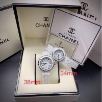 ราคา นาฬิกาผู้หญิงCh n J12 ceramic material size 34mm 38mm Japan battery waterproof (22790480225)