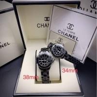 ราคา นาฬิกาผู้หญิงCh n J12 ceramic material size 34mm 38mm Japan battery waterproof (26465920864)