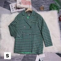 ราคา เสื้อคลุมสูท มือ1ป้ายห้อย พร้อมส่งสีเขียว ซับในทั้งตัว (22201983208)