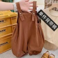 ราคา โมริ ย้อนยุค ชุดเอี๊ยม เด็กเกาหลีรุ่นวรรณกรรมบางสไตล์ผ้าฝ้ายแท้ ชุดเอี๊ยม 7 จุดกางเกงผู้ชายผู้หญิงเด็กฤดูร้อนกางเกงอินเทรนด์ (48101573932)