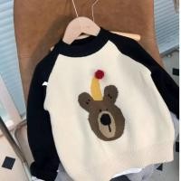 ราคา ชายหญิงเสื้อกันหนาวกลางเด็กเล็กเสื้อกันหนาวหนาอบอุ่นฤดูใบไม้ร่วงฤดูหนาวรอบคอเหงื่อ (40475198026)