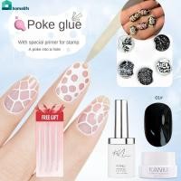 ราคา สต๊อกพร้อม ของขวัญฟรี กาวติดเล็บ Kaniu Poking กาวติดเล็บสีดำและสีขาวแบบใหม่ กาวติดรูเล็บ กาวติดลูกไม้ลายคลื่น กาวติดเล็บลาย กาวติดรูเล็บ กาวติดลูกไม้ลายคลื่น กาวติดลูกไม้ลายสดใส home home home (489507