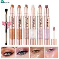 ราคา สต๊อกพร้อม ของขวัญฟรี ปากกาอายแชโดว์สองหัว Sam Sugar 6 สี ไล่เฉดสี ประกายมุก ประกายมุก เพิ่มความสดใส ปากกากรูมมิ่ง Sleeping Silkworm RichServX หน้าแรก home home home (28943489349)