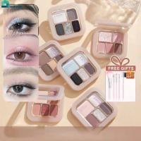 ราคา ของขวัญ xiaoyumi 5 Colors Sweet Mint Signature Eyeshadow Palette 6 Color Eyeshadow Palette Pearl Light Eye Makeup Oil Silk Fiber Shimmer Sparkle home home (58150886399)