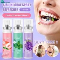 ราคา ซื้อ 1 แถม 1 ฟรี SIRUINI สเปรย์ฉีดช่องปากกลิ่นผลไม้ สเปรย์ระงับกลิ่นปาก สเปรย์ดับกลิ่นปาก สเปรย์ดับกลิ่นปาก สเปรย์ปรับอากาศ 20มล สำหรับใช้ที่บ้าน home home (43112490191)