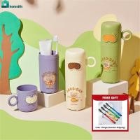 ราคา ของขวัญ กล่องใส่แปรงสีฟันพกพาลายการ์ตูน กล่องใส่ยาสีฟัน กล่องเก็บของ แปรงสีฟันพกพา 2 in 1 สำหรับใช้ในบ้าน home (40624814772)