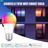 ราคา หลอดไฟอัจฉริยะ Zigbee3 0 Tuya Wifi หลอดไฟ LED RGB E27 18w เข้ากันได้กับแอป Smart Life Google Assistant และ Alexa home (25135993153)