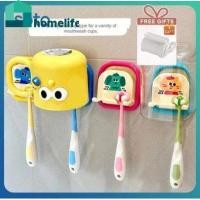 ราคา ของขวัญฟรี ที่แขวนแปรงสีฟัน ที่แขวนแปรงสีฟัน ติดผนัง ชั้นวางแปรงสีฟันไฟฟ้า ชั้นวางของในห้องน้ำ ติดผนังสำหรับใช้ในห้องน้ำ home (53600199481)