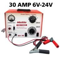 ราคา แท้ตามปก 30AMP 6 24V ตู้ชาร์ตแบต ตู้ชาร์จ จั๊มแบต ยี่ห้อ Makito งานญี่ปุ่น รุ่นเบรคเกอร์ตัดเองอัตโนมัติ (12926677296)
