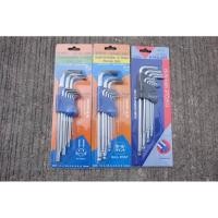 ราคา กุญแจหกเหลี่ยม แบบมิล Meta 9 ตัว ชุด ประแจแอล มี 3 แบบ ให้เลือก หัวตรง หัวบอล หัวท๊อก (15198895557)