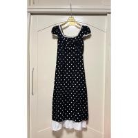 ราคา เดรสยาว ขนาดฟรีไซน์ ลาย Polka dot ชายระบาย ซับทั้งตัว มีเชือกผูกเอว งานจริงสวย (49251855639)