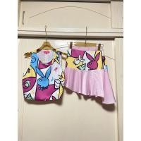 ราคา Playboy brand Set เสื้อZ M กระโปรงZ S ลาย สีสันสดใส สวยๆ เสื้อ อก34 ความยาว17 กระโปรง เอวบน 25 สะโพกฟรี ความยาว20 (41967568630)