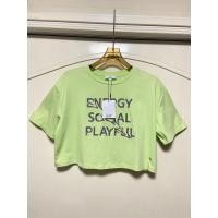 ราคา ESP brand Z S เสื้อครอป สีเขียว ตัวหนังสือกริตเตอร์ ป้ายห้อย อก44 ความยาว16 (41267508383)