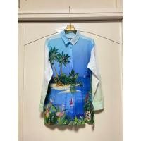 ราคา CC DOUBLE O Brand Z Xs เสื้อเชิ๊ต ลายฮาวาย ผ้าใส่สบายๆ สภาพดีมาก อก40 ความยาว28 (40217452279)