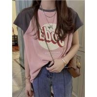 ราคา เสื้อยืดสวยๆผู้หญิงฤดูร้อนใหม่ Oversize เสื้อผ้าแฟชั่นสาวอวบน่ารักๆ เสื้อโอเวอร์ไซส์เกาหลี แนวสตรีทพิมพ์ลายวินเทจ (27103172696)