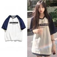 ราคา เสื้อผ้าแฟชั่นเกาหลี แนวสตรีท ฮิปฮอป กําลังฮิต เสื้อยืดสาวอวบใส่ได้จ้าสไตล์มินิมอล เสื้อยืดโอเวอร์ไซส์แขนสั้นคู่รัก M XX (26970410933)