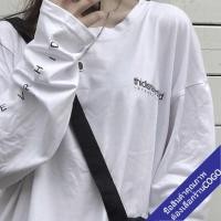 ราคา cogo เสื้อยืดแขนยาวสไตล์เกาหลี oversize เสื้อผ้าแฟชั่นวัยรุ่น เสื้อโอเวอร์ไซส์ผู้หญิง สกรีน ตัวใหญ่ พิมพ์ลาย (7756736464)