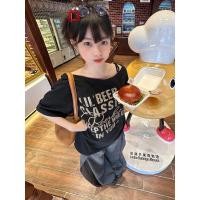 ราคา เสื้อปาดไหล่ เหมาะสำหรับ สาวอวบใส่ได้ น่ารักมากก สําหรับผู้หญิง เสือใส่สบาย ทรงหลวม สไตล์วินเทจ สไตล์เกาหลี oversize XXL (41900204678)