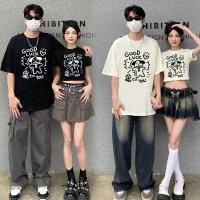 ราคา เสื้อคู่รักชายหญิงแบบเท่ๆ เสื้อเสื้อครอปน่ารักๆ ไปทะเล โอเวอร์ไซส์เกาหลี สกรีนลายวินเทจ oversizeเสื้อคู่รักชายหญิงน่ารัก (28911731875)